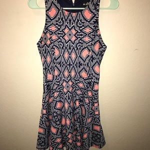 Colorful tribal print dress