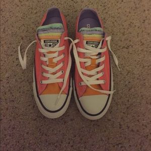 Women's Pink Converse Multi-tongue Chuck Taylor's
