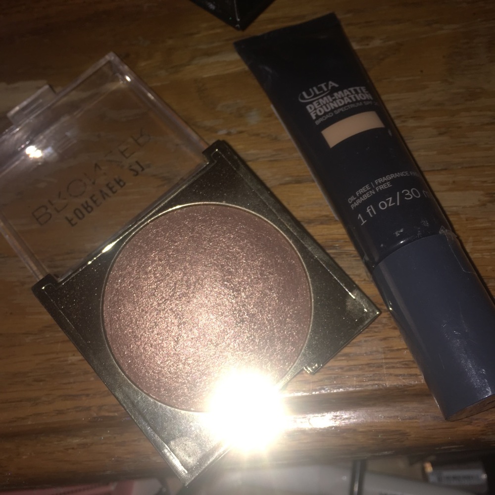 Ulta Demi-matte foundation & forever 21 bronzer