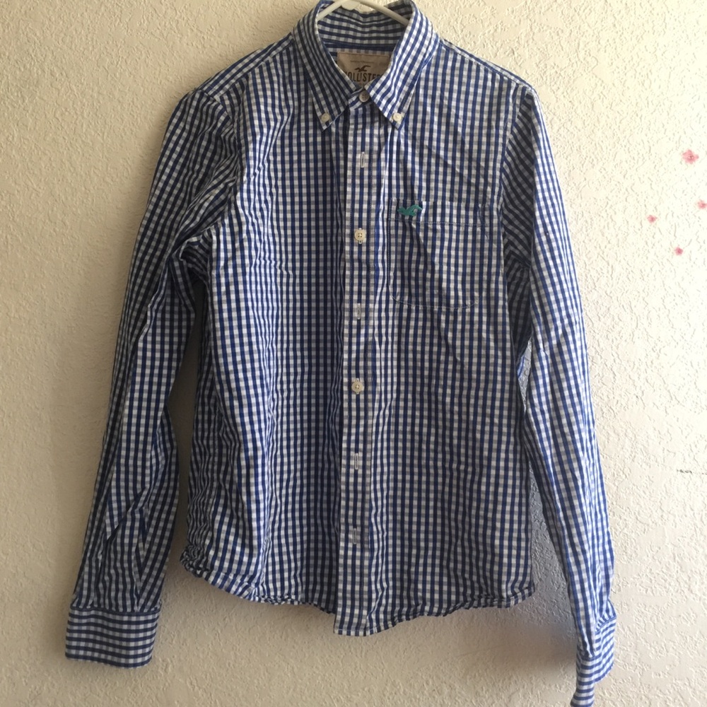 Hollister checkered button up