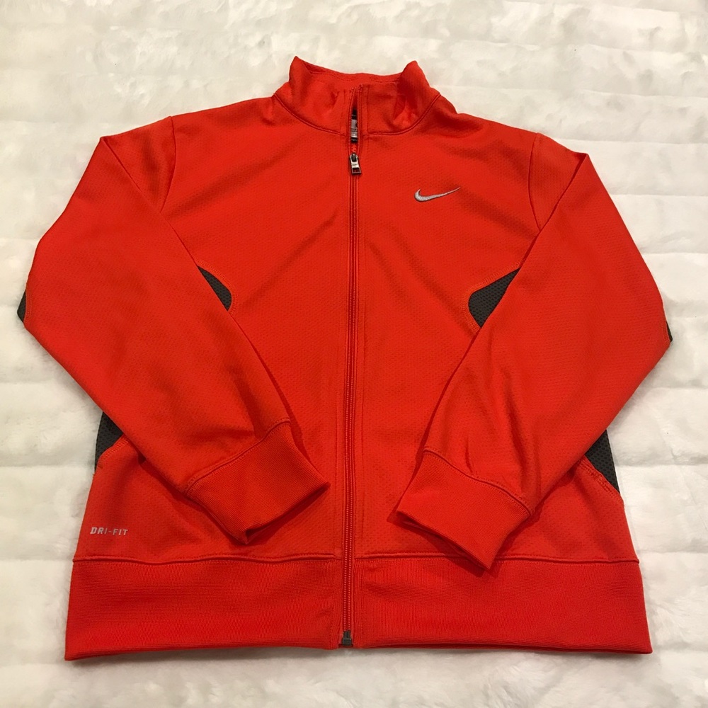 Nike Dri-Fit Orange Zip Up Size XL