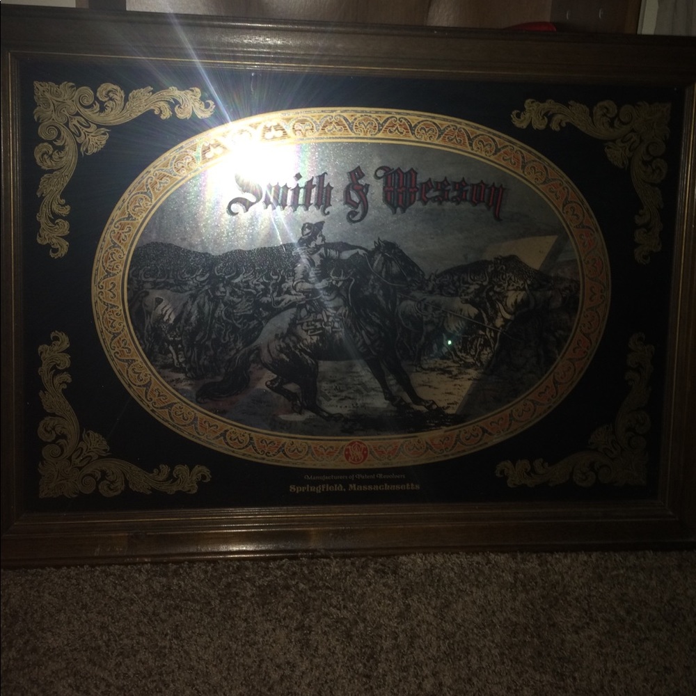 Smith & Wesson 3 foot mirror, saloon style