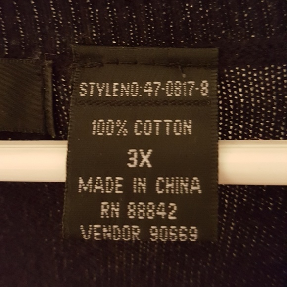 Woman's V Neck Argle Sweater Size 3X - Picture 3 of 5