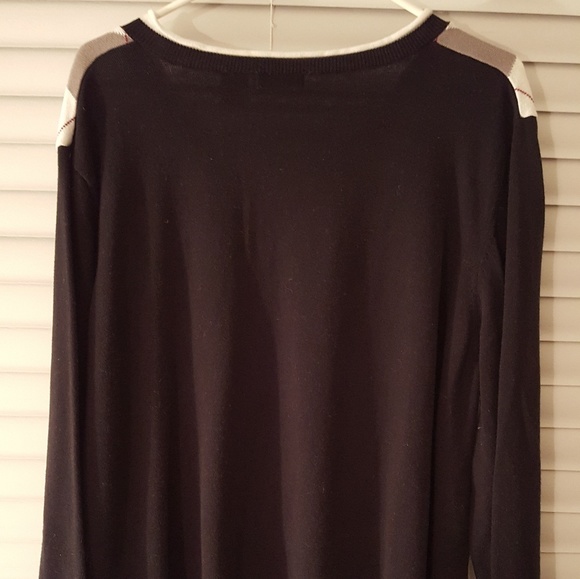 Woman's V Neck Argle Sweater Size 3X - Picture 4 of 5