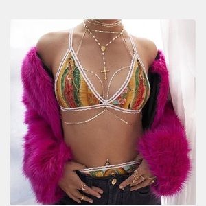 COLLARD GREENS Virgin of Guadalupe bra and thong