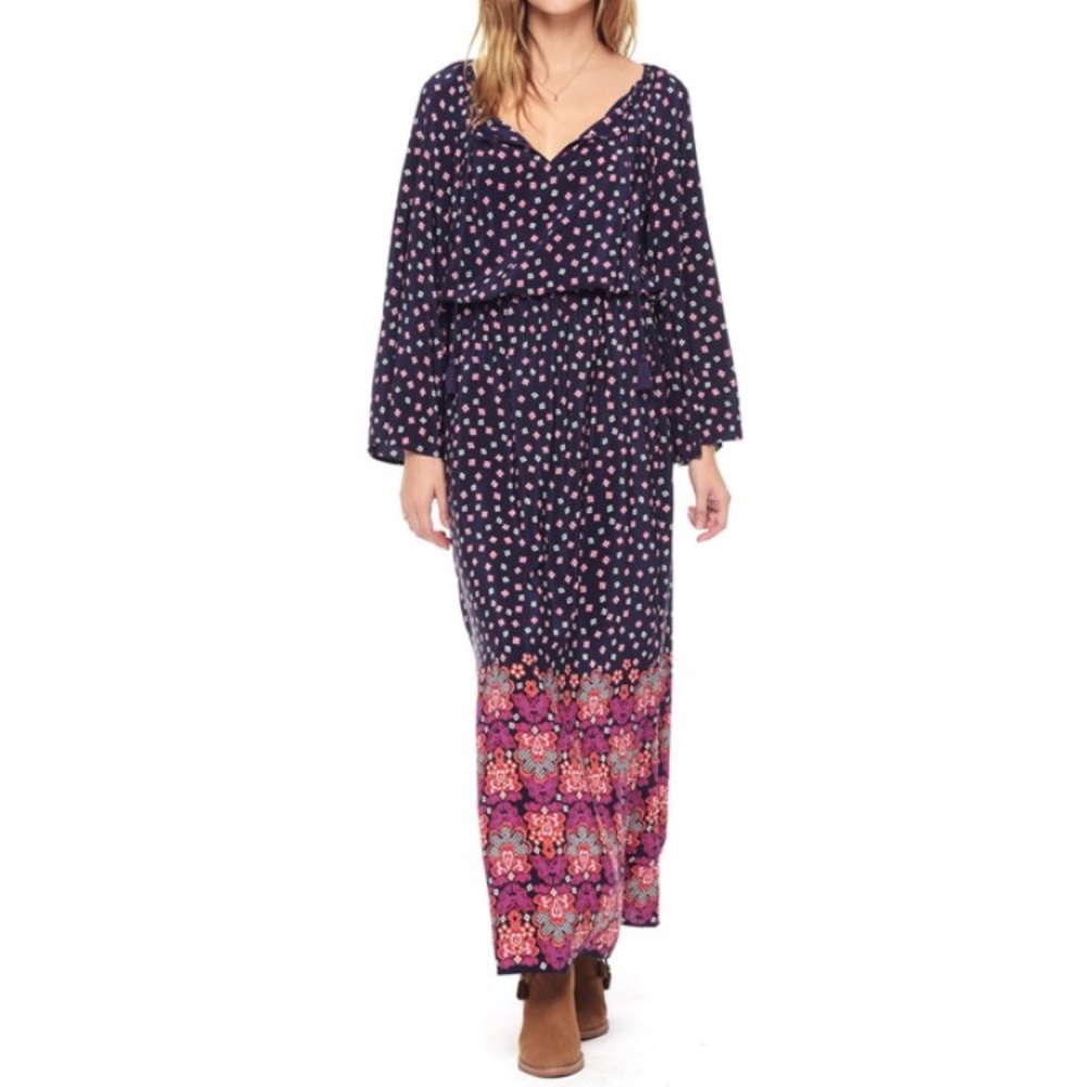 SILK FABLE FLORAL MAXI DRESS JUICY COUTURE - Picture 2 of 5