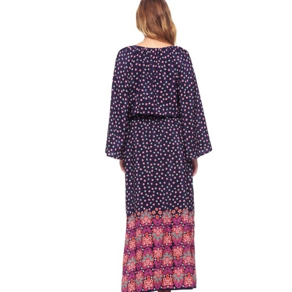 SILK FABLE FLORAL MAXI DRESS JUICY COUTURE - Picture 3 of 5