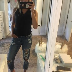 🔥Black see through Back top