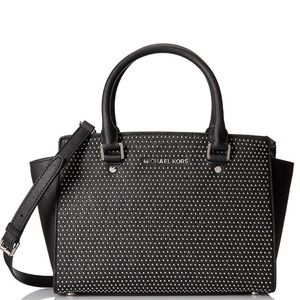 Micheal Kors micro stud Selma handbag medium sized