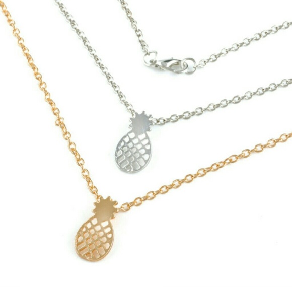 Silver Aloha Pineapple necklace - Picture 2 of 4