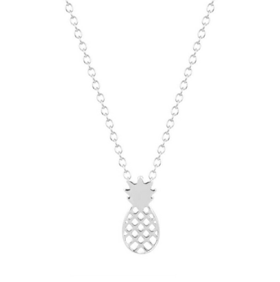 Silver Aloha Pineapple necklace - Picture 3 of 4
