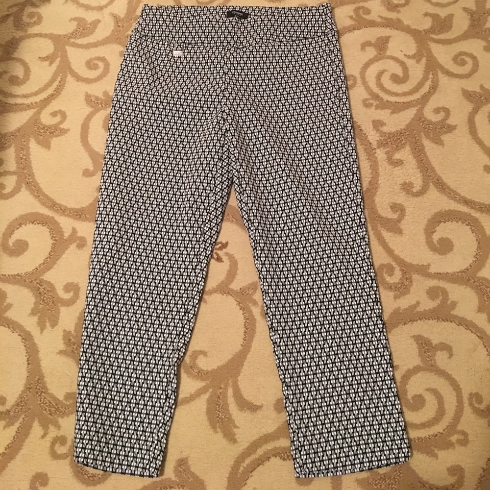 BRAND NEW black and white patterned pants