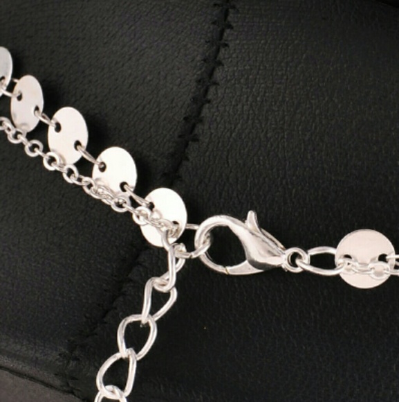 Crescent Luna moon layered necklace chocker - Picture 3 of 4