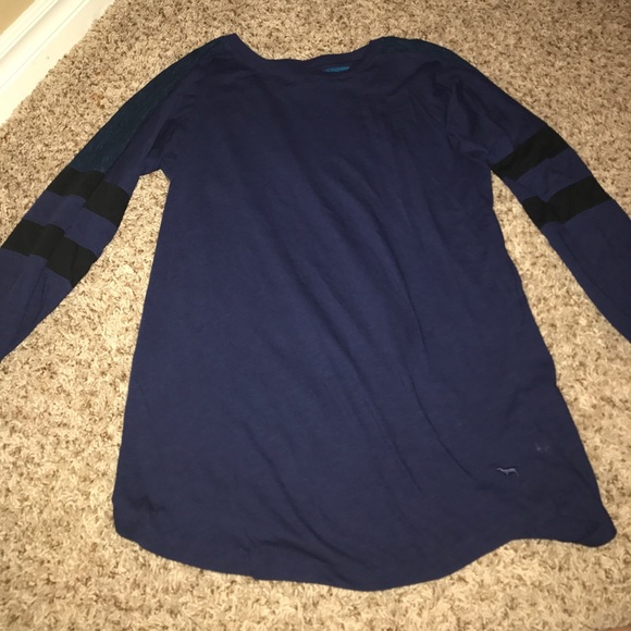 Blue long sleeve PINK Victoria Secret - Picture 1 of 1