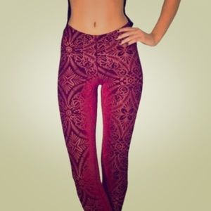Velvet wine black milk leggings