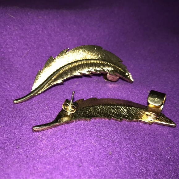 gold leaf ear cuffs - Picture 5 of 7
