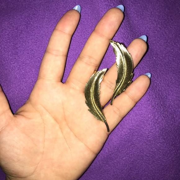 gold leaf ear cuffs - Picture 6 of 7