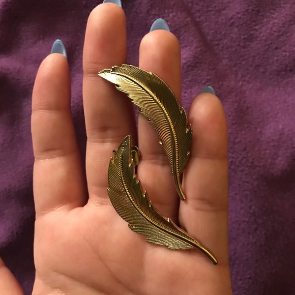 gold leaf ear cuffs - Picture 7 of 7