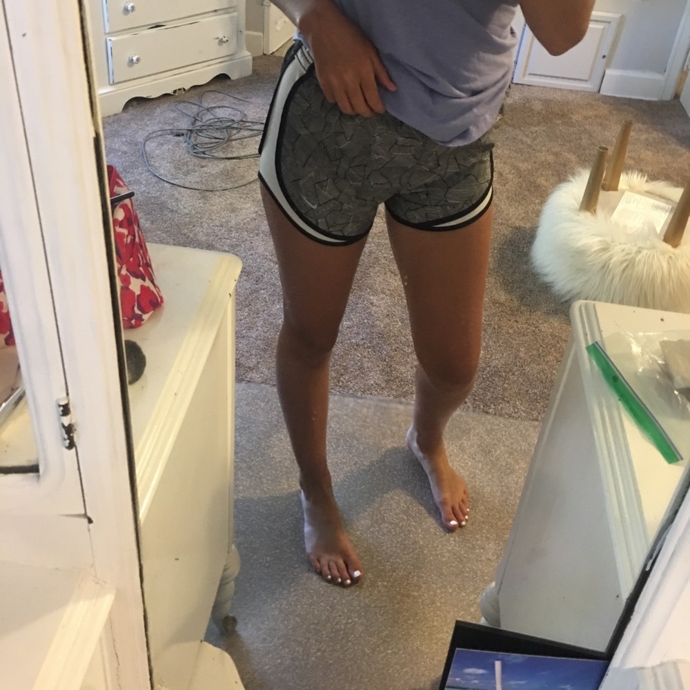 Black and white Nike shorts