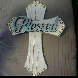 Wooden cross blessed