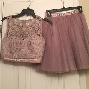 Two piece homecoming dress