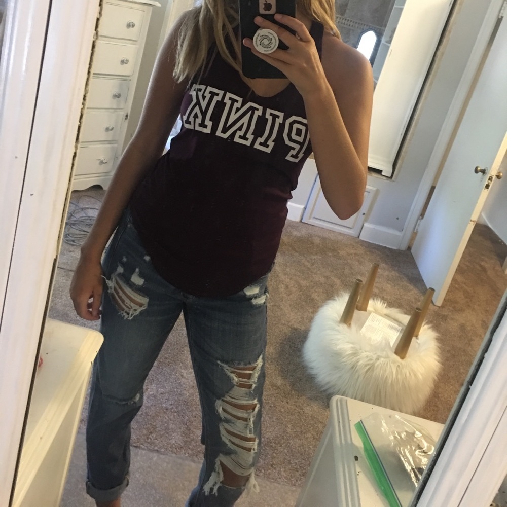 Maroon Victoria secret tank top