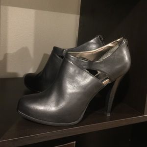 Black Leather Booties