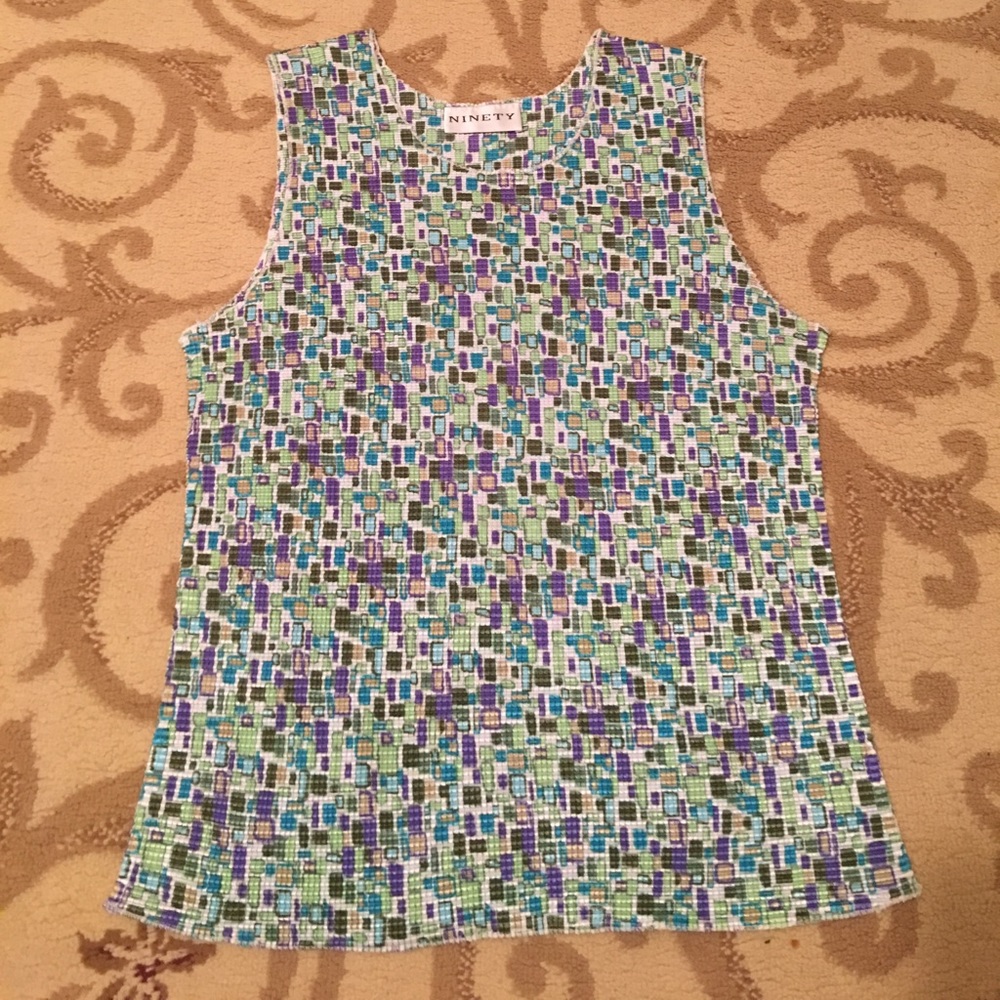 Colorful green tank top