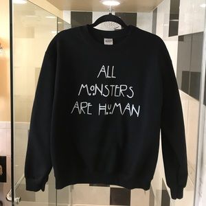 Shop Nylon "All Monsters Are Human" Sweatshirt M