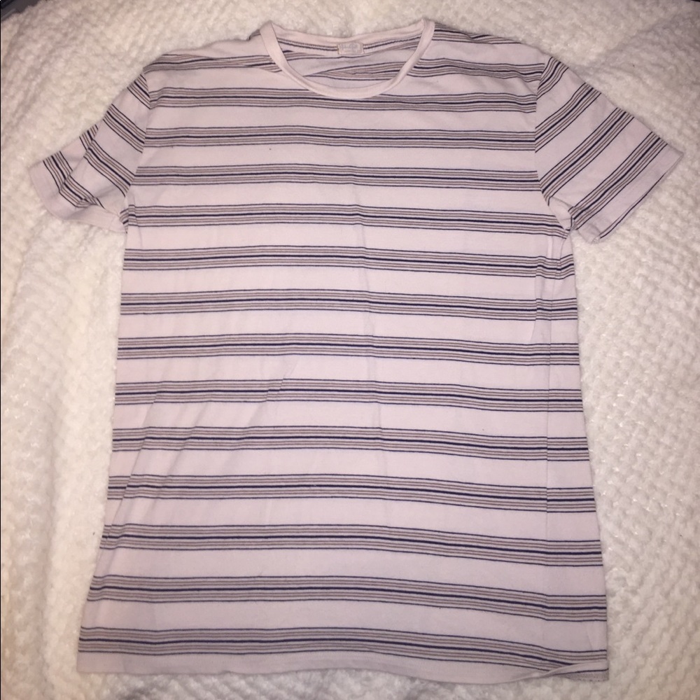 Pink striped t shirt