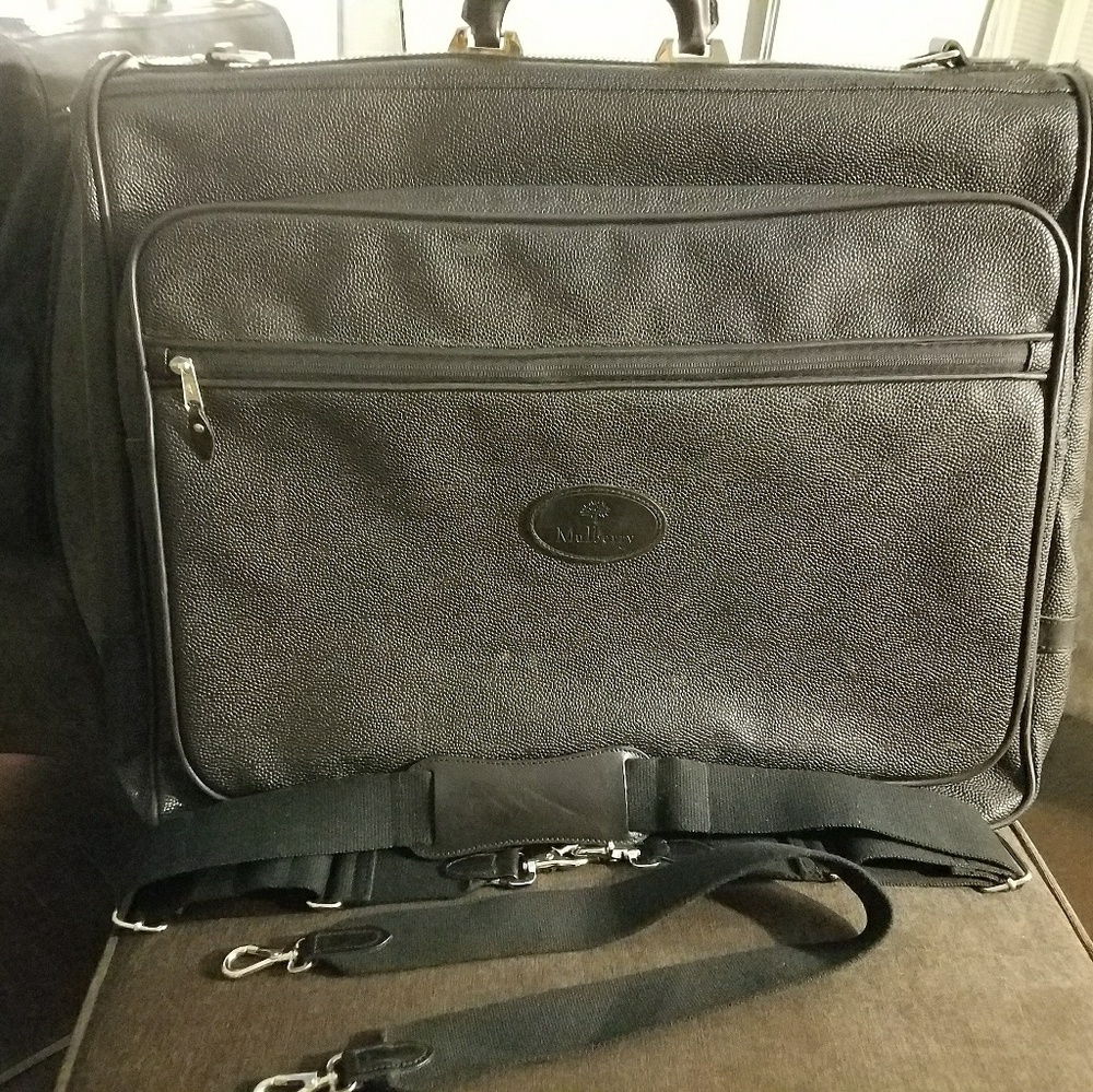 Mulberry Scotchgrain Leather Garment Bag