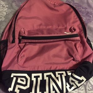 Pink backpack