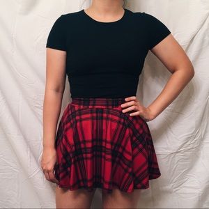 Plaid Skater Skirt