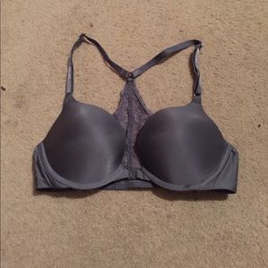 Gray Victoria secret bra razorback (34B)
