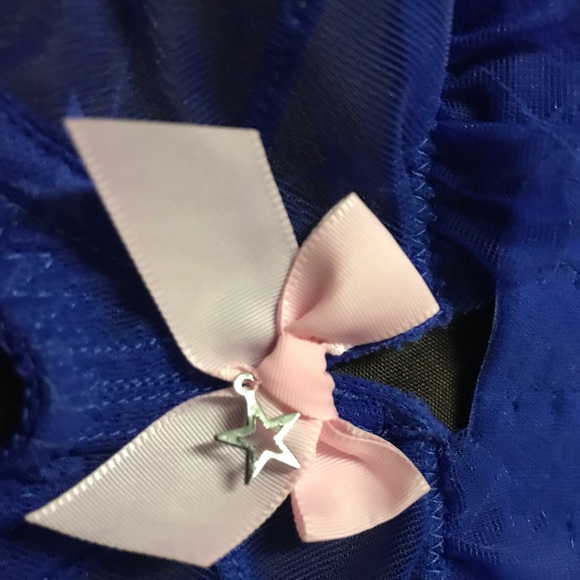 Agent provocateur bra and panty set blue star love