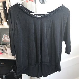 Black boho t shirt