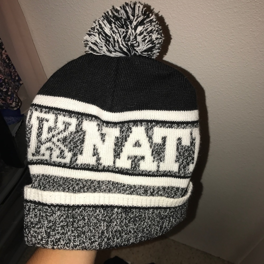 Pink nation beanie