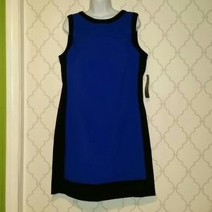 Ralph Lauren B/Blu Sleeveless Size 14 Dress