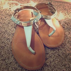 Tommy Hilfiger Teal Sandals