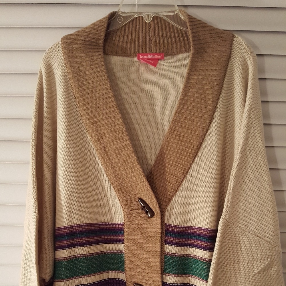 NWOT Woman's Cardigan Sweater Size 2X - Picture 2 of 5