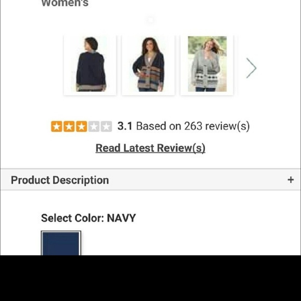 NWOT Woman's Cardigan Sweater Size 2X - Picture 5 of 5