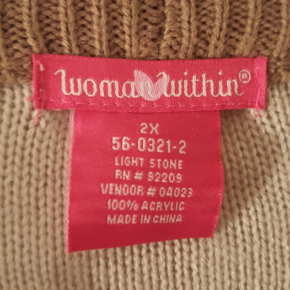 ❤ NWOT Woman's Cardigan Sweater Size 2X ❤ - Picture 3 of 5