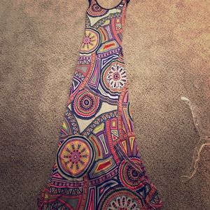Floral Bodycon Maxi Dress