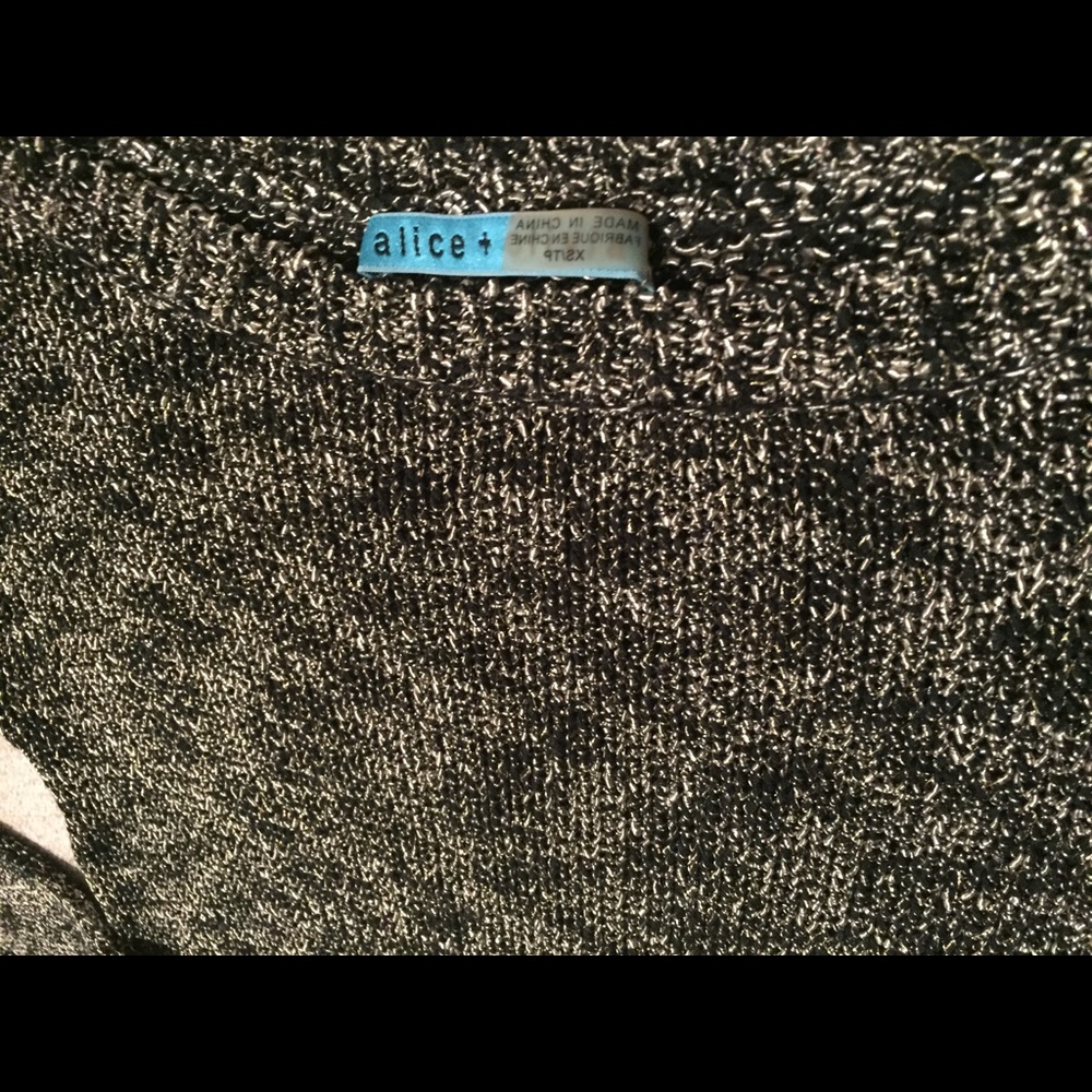 Alice & Olivia metallicy sparkle sweater.