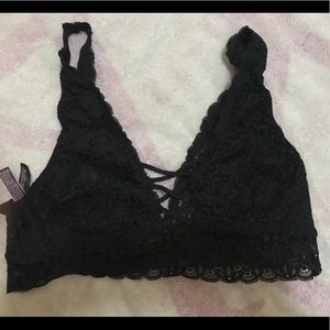 Large VS black bralette