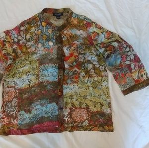 Citron Santa Monica Woman's Button Blouse