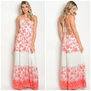 Coral Maxi Dress