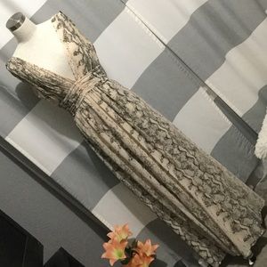 H&M Snake print Maxi Dress
