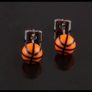 Basketball Stud Earrings