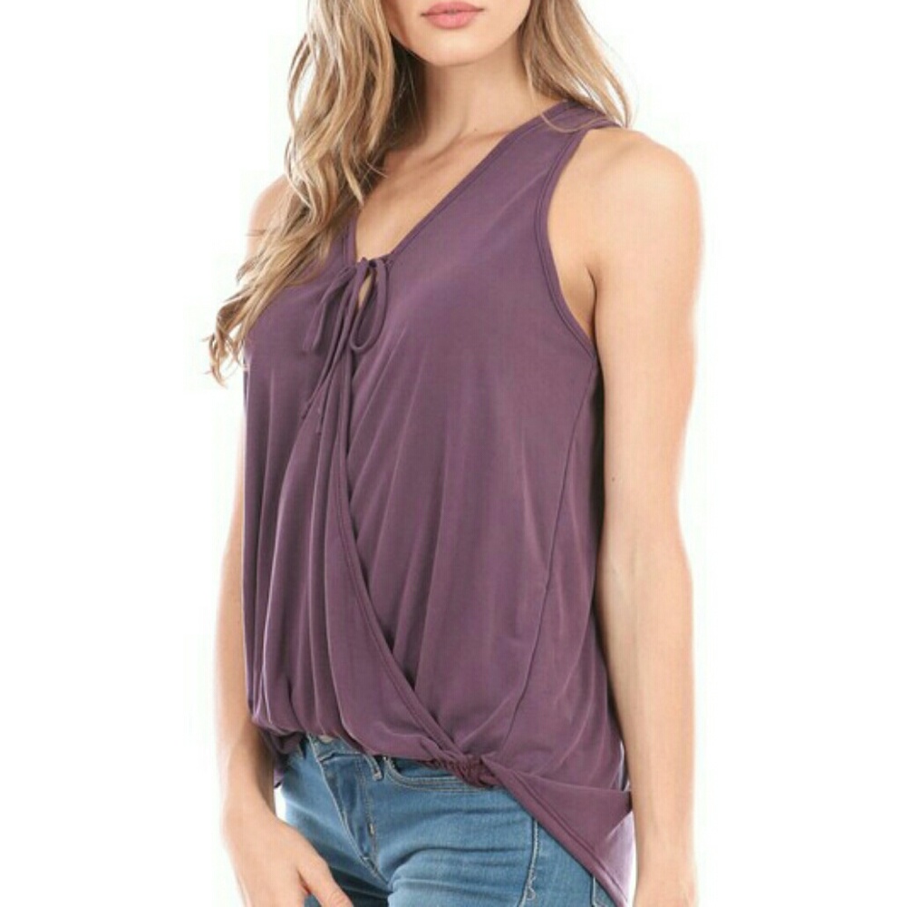 Purple wrap top ( 2 LEFT ) - Picture 2 of 4
